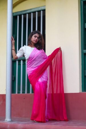 Gulabi Handwoven Mul Cotton Saree